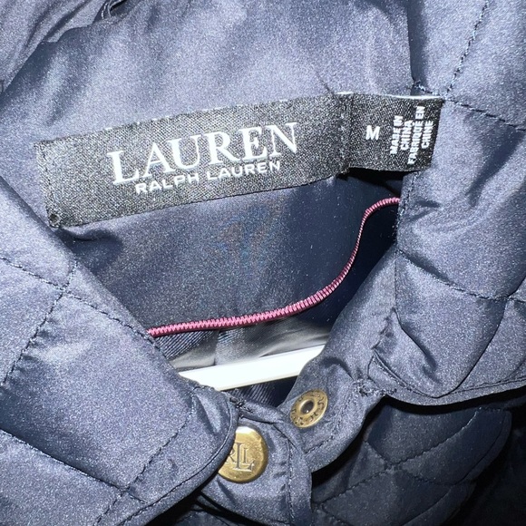 Ralph Lauren Medium jacket. Color Navy blue in like new condition. - Picture 3 of 5